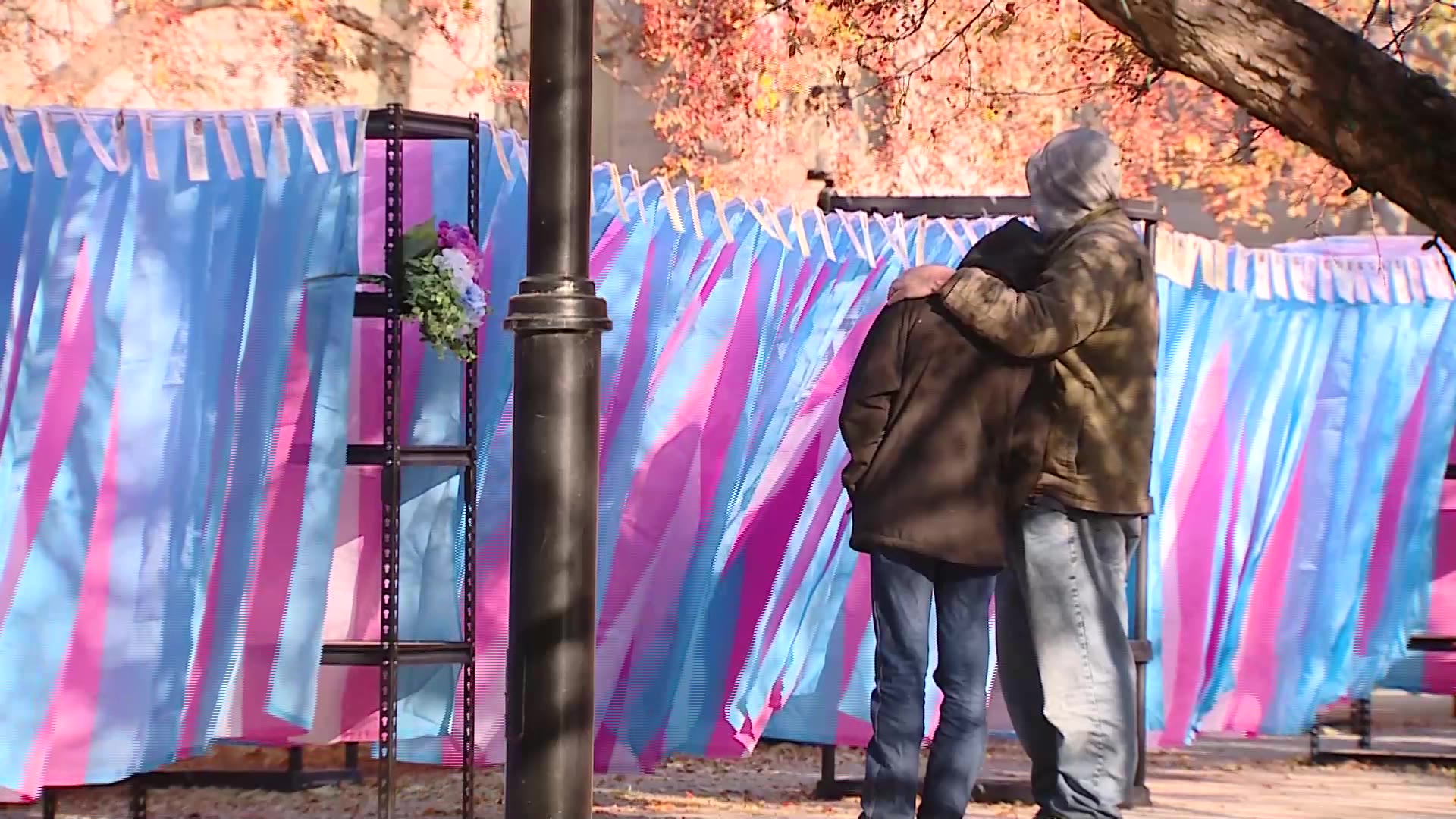 Project Rainbow's Transgender Day of Remembrance 2022 program and display takes place Sunday outside the city-county building in Salt Lake City.