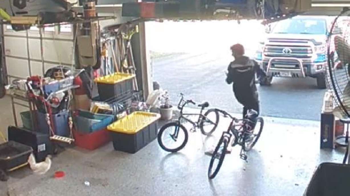 An Amazon delivery driver tries to outsmart a garage-dwelling chicken in this video posted on YouTube on Nov. 14.