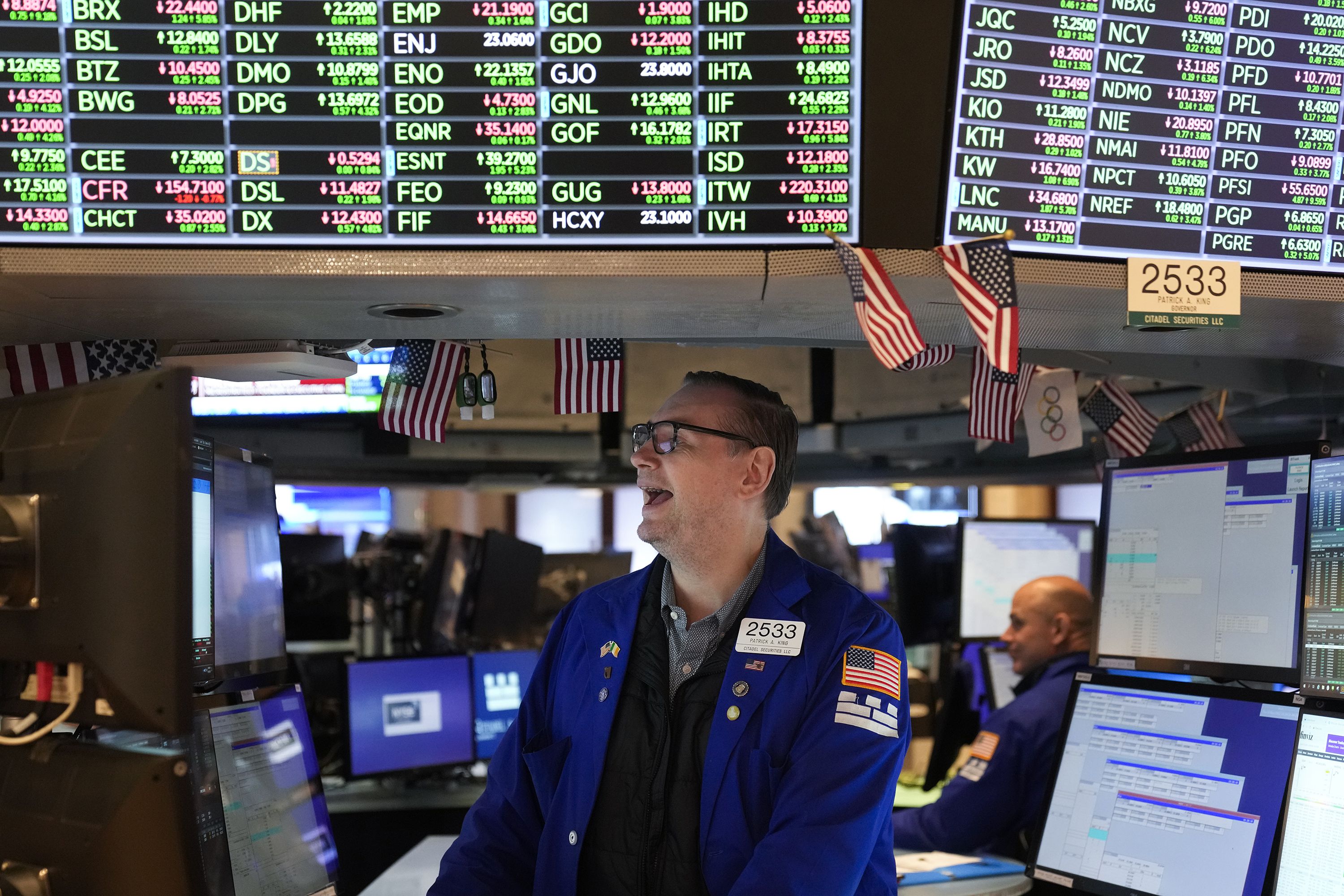 Traders work on the floor at the New York Stock Exchange in New York, Nov. 10. The Federal Reserve has been on a historic tear this year, struggling to suppress persistent record inflation with a series of aggressive rate hikes that have boosted the monetary body's benchmark inter-bank lending rate at the fastest pace since 1982.