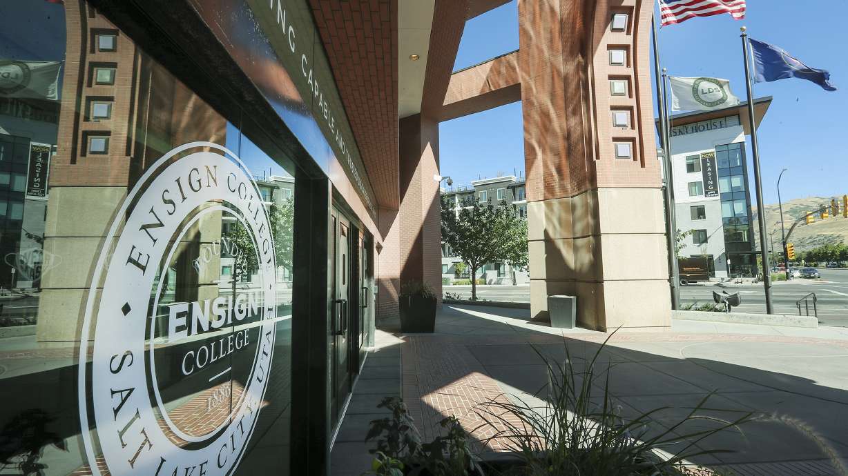 An Ensign College student was arrested Monday and accused of bringing a gun to the private downtown campus. He allegedly said he was worried about school shootings.