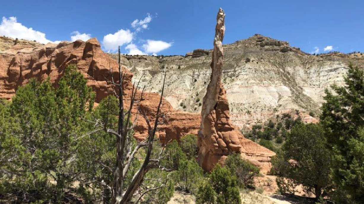 Some of the spires and rock formations that are the major attraction at Kodachrome Basin State Park, Utah, June 5, 2019.