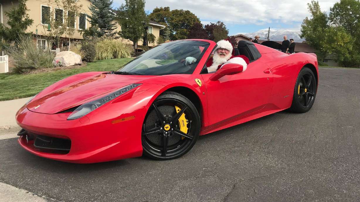 Supercar owner joins Santa to raise funds for Utah Foster Care