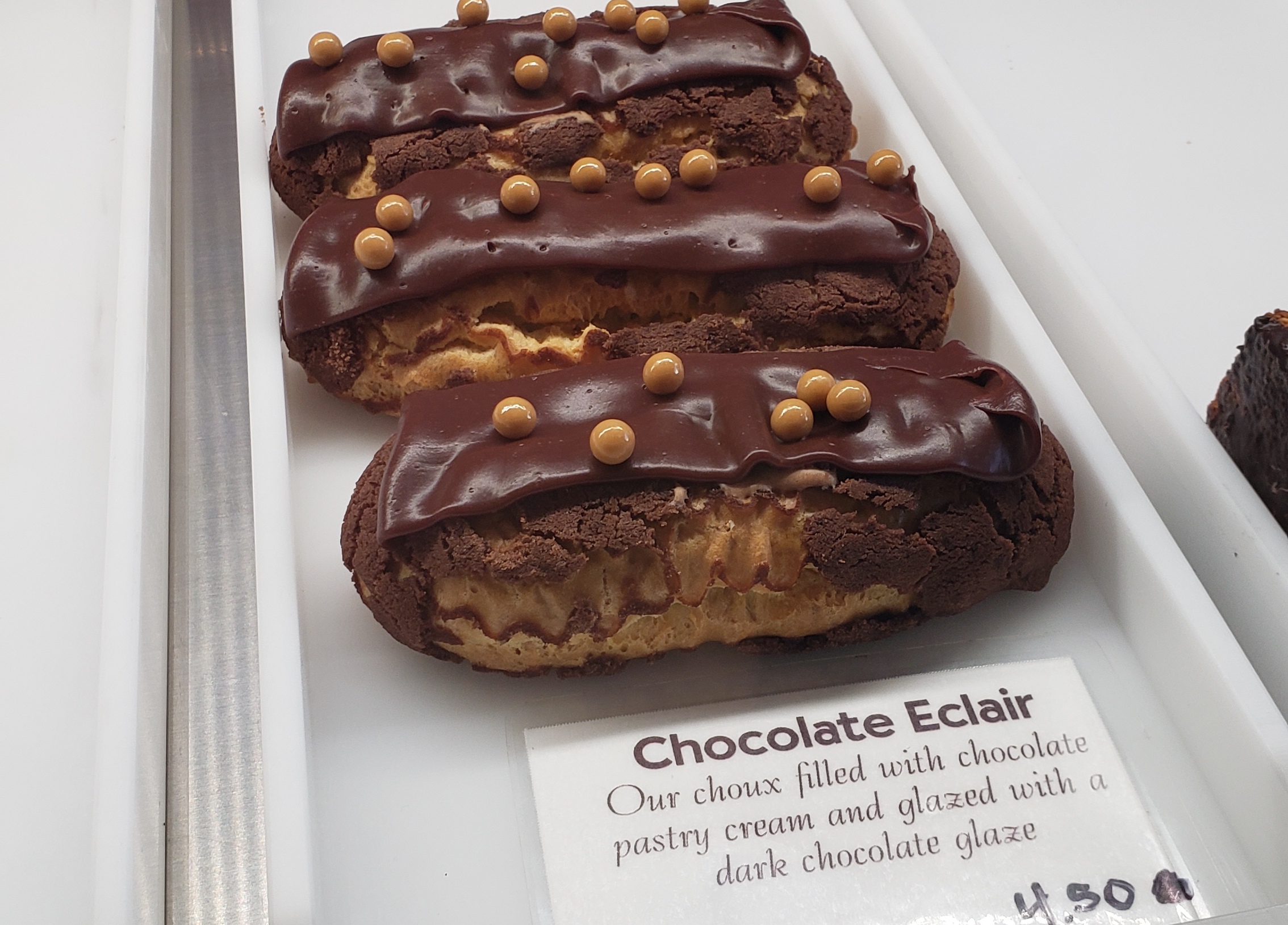 Chocolate eclairs on display at Les Madeleines at 216 E. 500 South in Salt Lake City. Owner Romina Rasmussen says there are plenty of people willing to work at the bakery, but not everyone can. Skilled bakers and many other restaurant roles are hard to fill lately. It's a problem in Utah and nationwide.