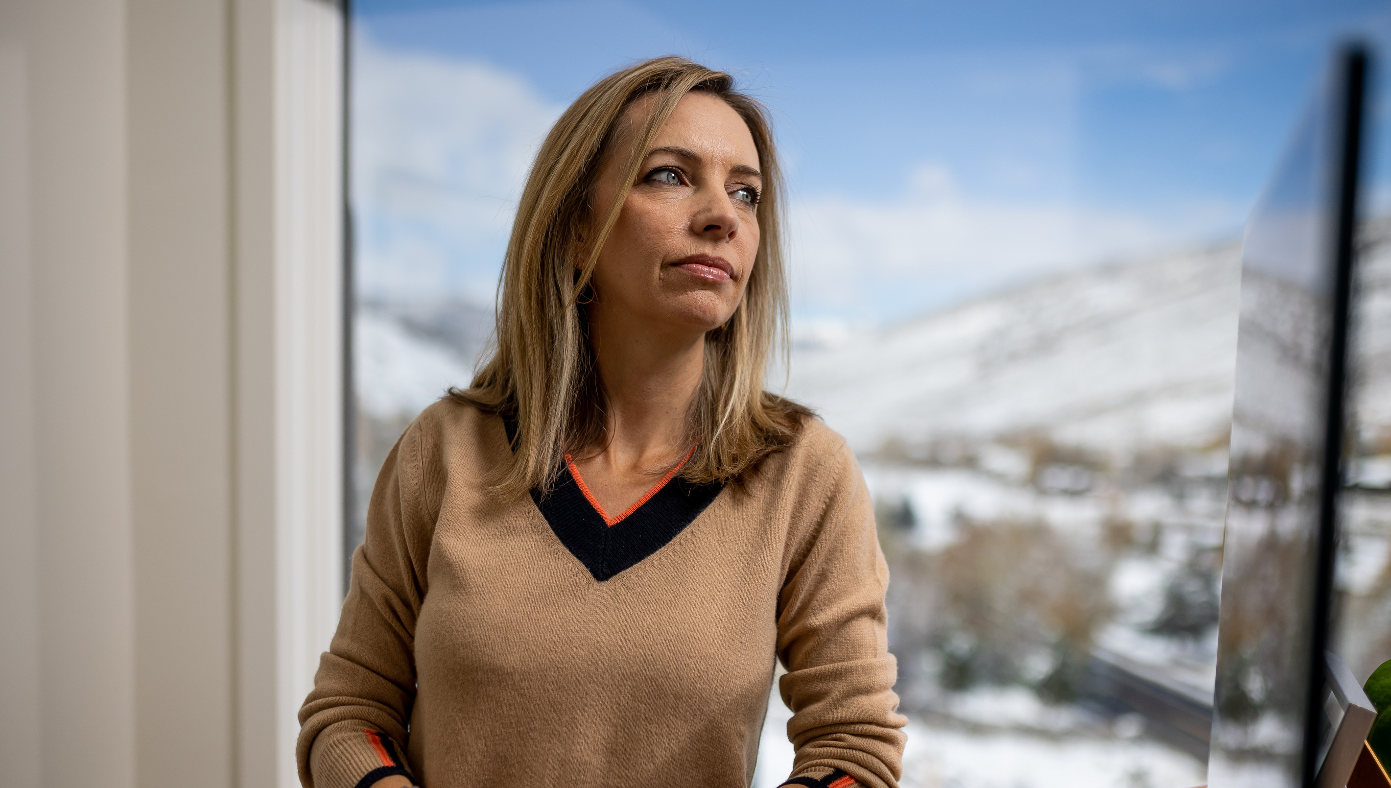 Anna Robertson, co-founder of The Cool Down, poses for a photo at her home in Park City on Nov. 3. The Cool Down is described by its founders as the first mainstream climate brand on a mission to connect a wide-ranging audience to climate topics and conversations.