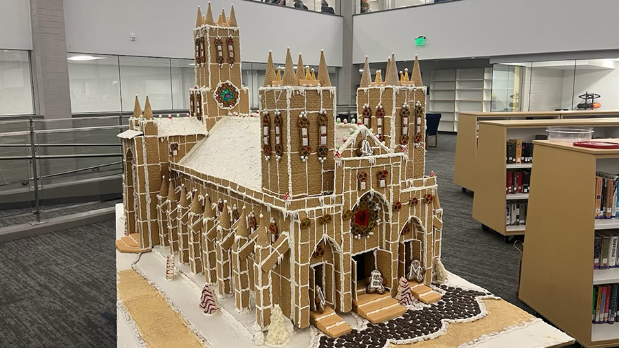 When senior students Ethan Williams, Namoa Tuikolongahau and James Southworth were assigned to either write a three-page paper or create a gingerbread house, they created something even bigger.