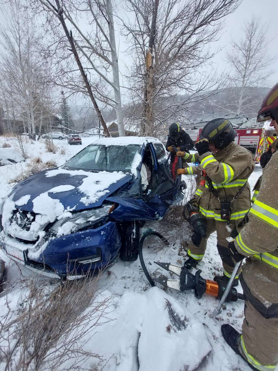 Park City Fire Department responded to a car crash on Paddington Dr. Monday afternoon. Road conditions are hazardous from inclement weather.