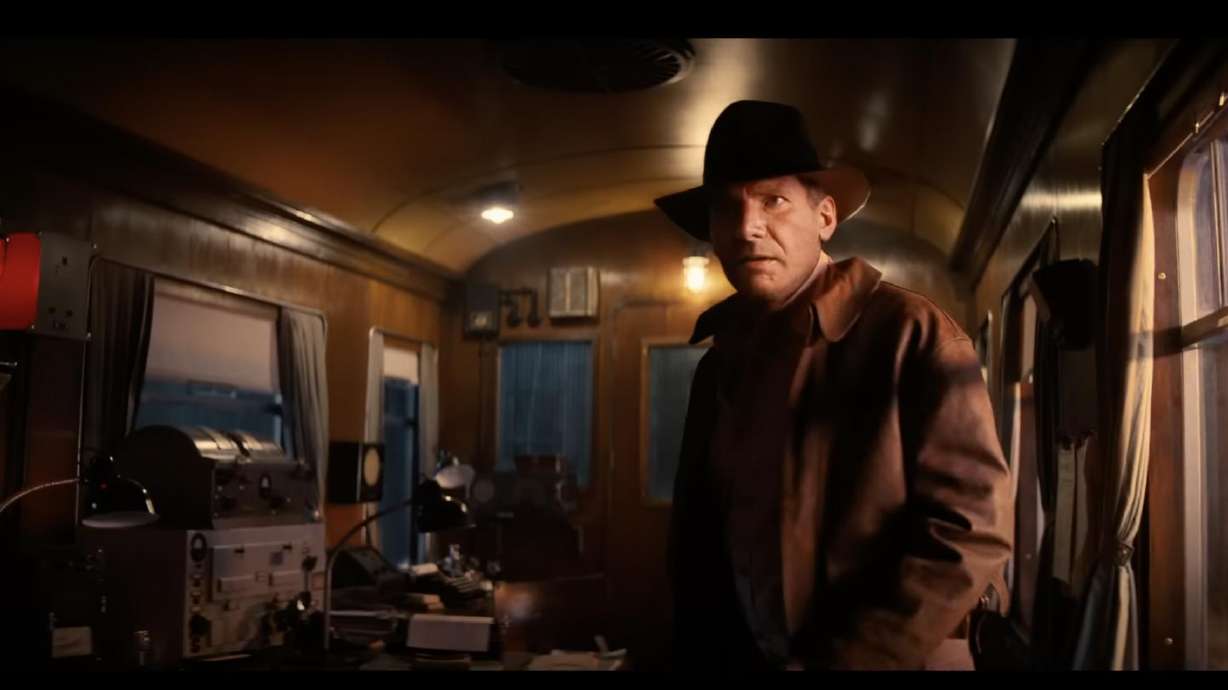 A scene from "Indiana Jones and the Dial of Destiny." The official trailer for the film was released on Thursday; the film is scheduled to hit theaters in June 2023.