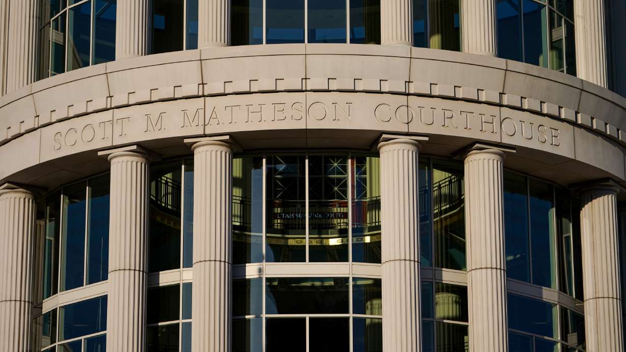 The Scott M. Matheson Courthouse in Salt Lake City is pictured on Wednesday, Feb. 19, 2020.