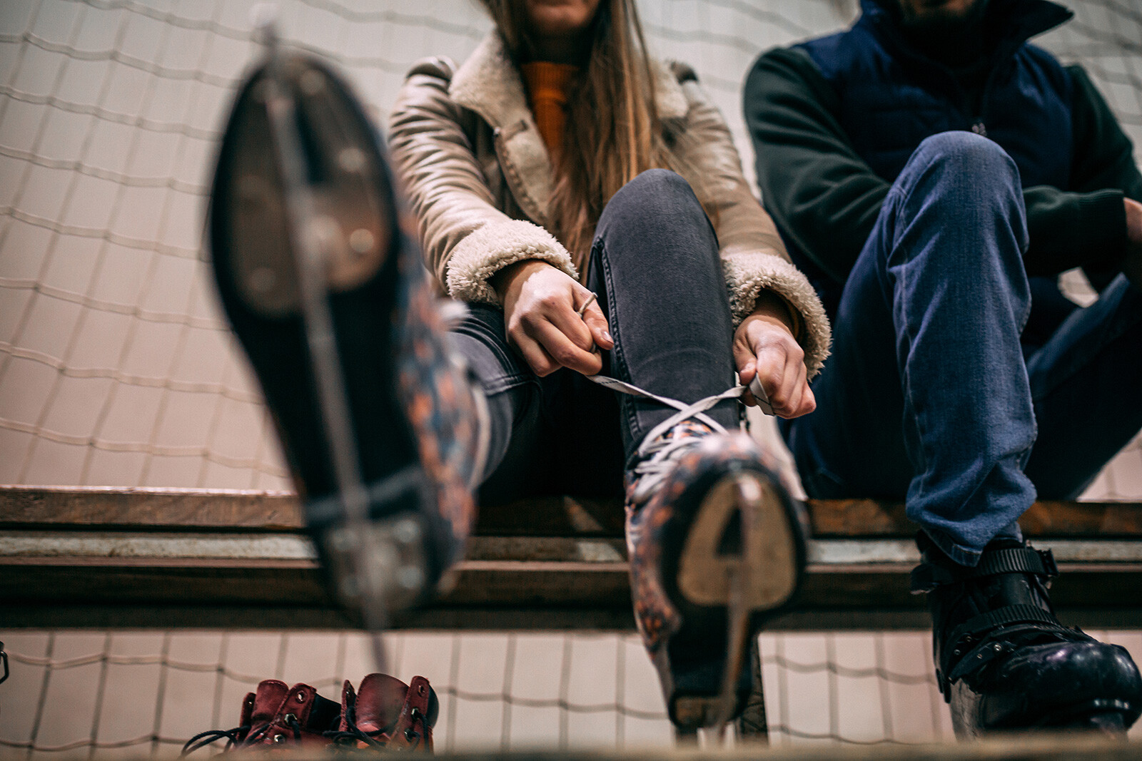Have fun on the ice by skating in the same direction as others and watch out for holes and debris.