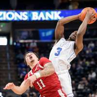 21-point comeback falls short, South Dakota snaps BYU's win streak at Vivint Arena