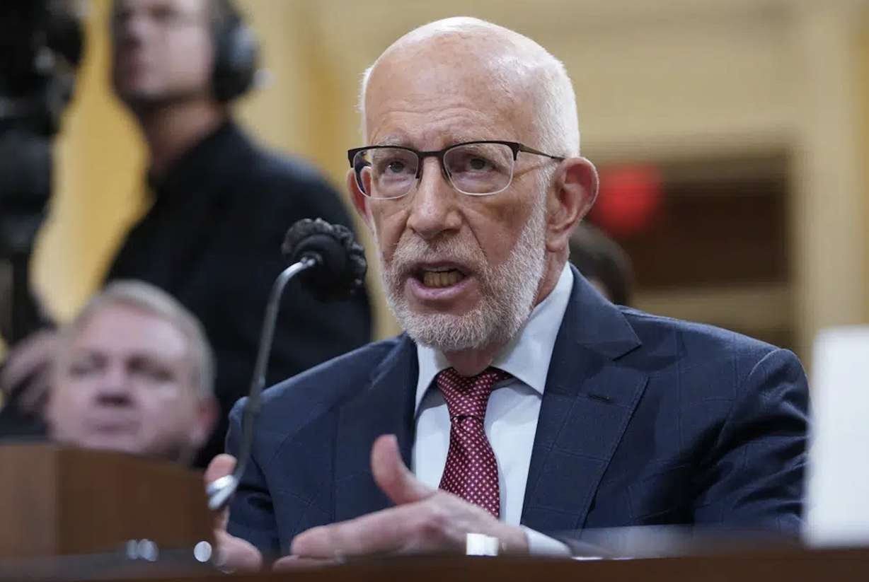 Benjamin Ginsberg, Washington attorney and elections lawyer, testifies as the House select committee investigating the Jan. 6, 2021, attack on the Capitol holds a hearing at the Capitol in Washington, June 13. Ginsberg is among several prominent conservatives and Republicans who have lined up against the broad assertion that legislatures can't be challenged in state courts when they make decisions about federal elections, including congressional redistricting.