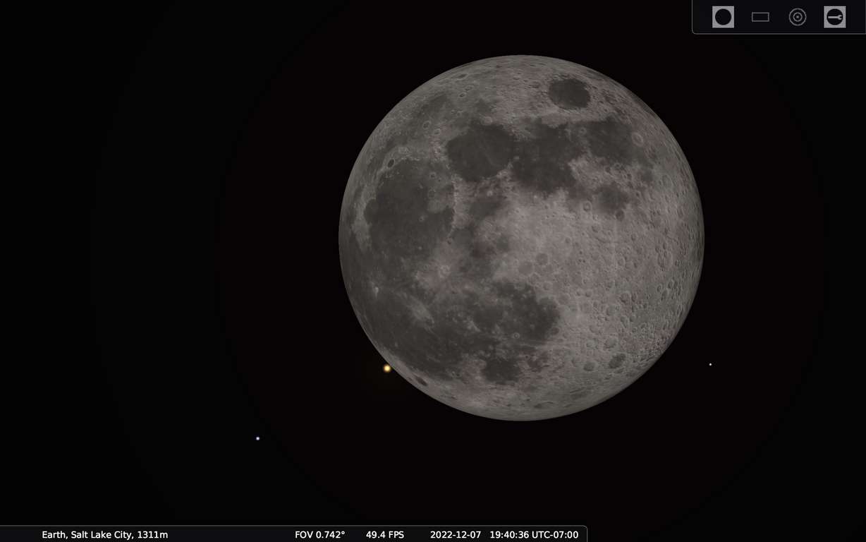 Sehen Sie sich die Mondbedeckung des Mars am 7. Dezember an.
