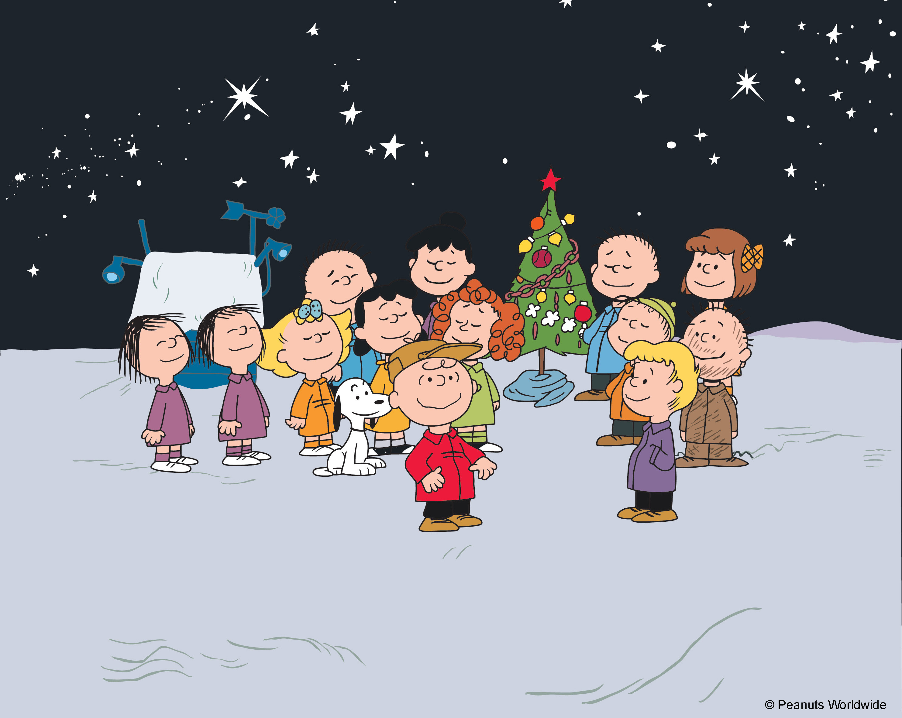 This image released by Peanuts Worldwide shows promotional art for the 1965 animated TV special “A Charlie Brown Christmas.” The soundtrack has sold more than five million copies. 