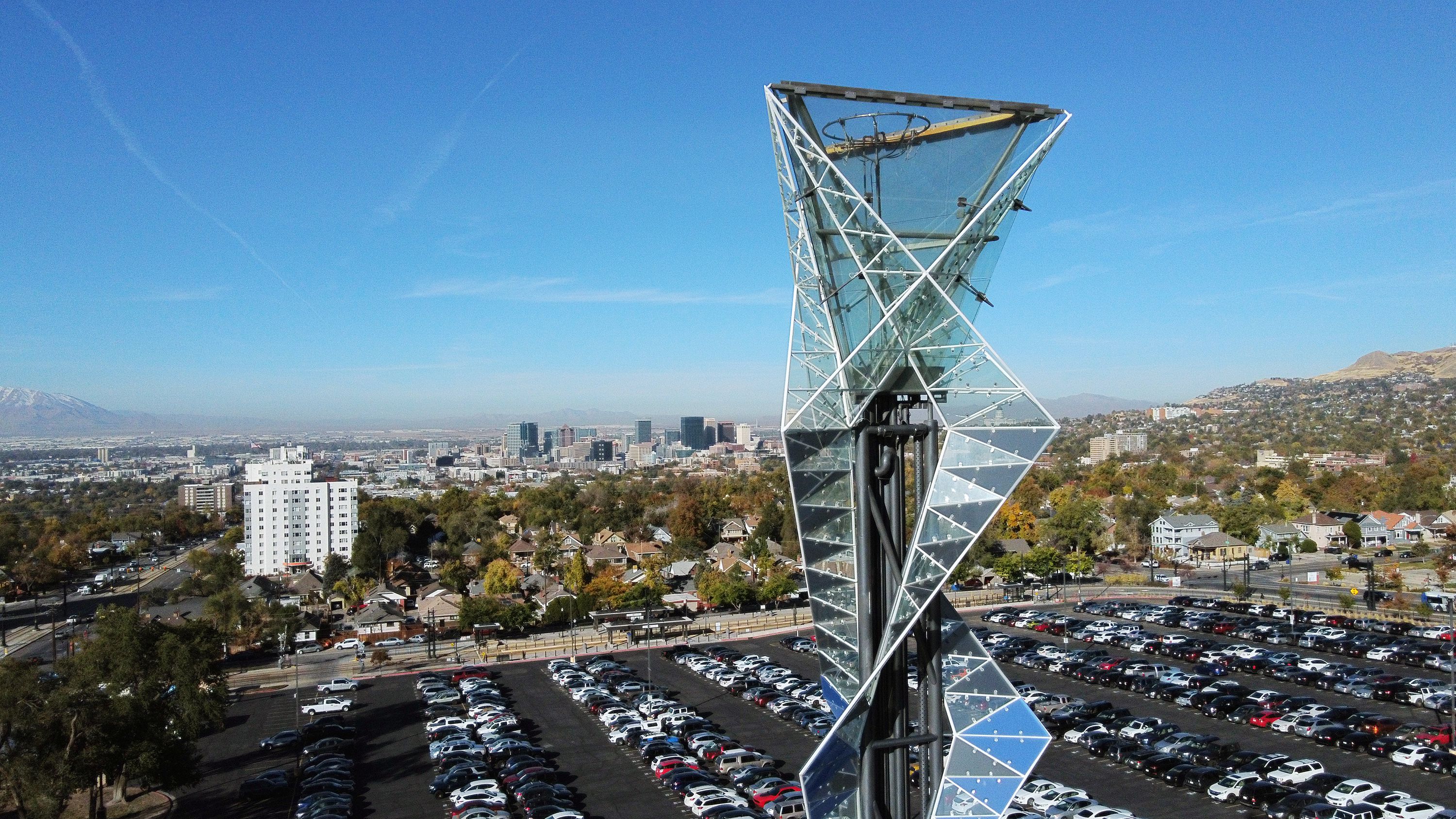 The Olympic cauldron from the 2002 Winter Games is pictured at Rice-Eccles Stadium at the University of Utah in Salt Lake City on Oct. 31. Salt Lake City could advance to the next stage of the bid process for the 2030 Winter Games as soon as Tuesday.