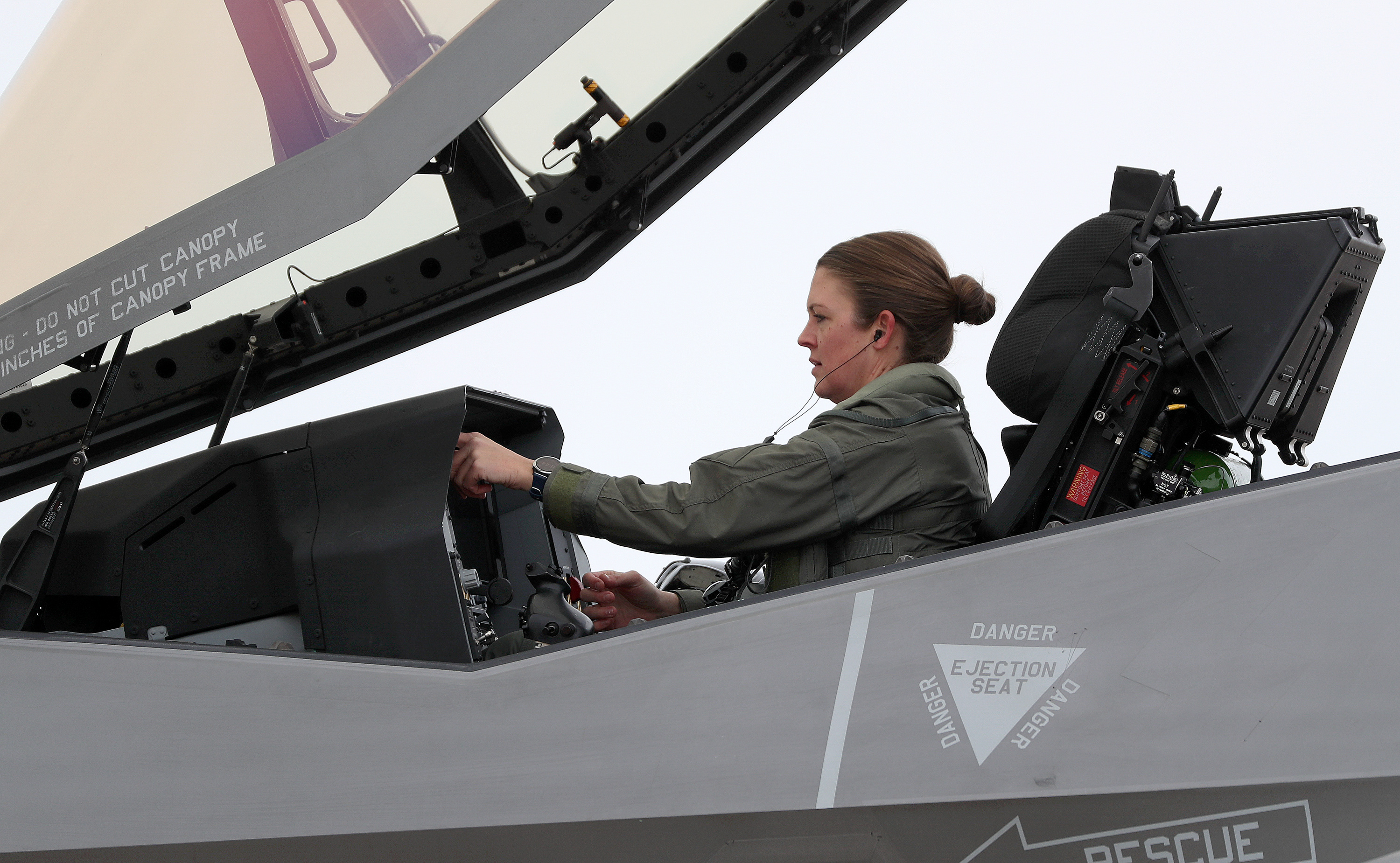 Air Force pilot Major Kristin 'Beo' Wolfe is on Cloud 9 in