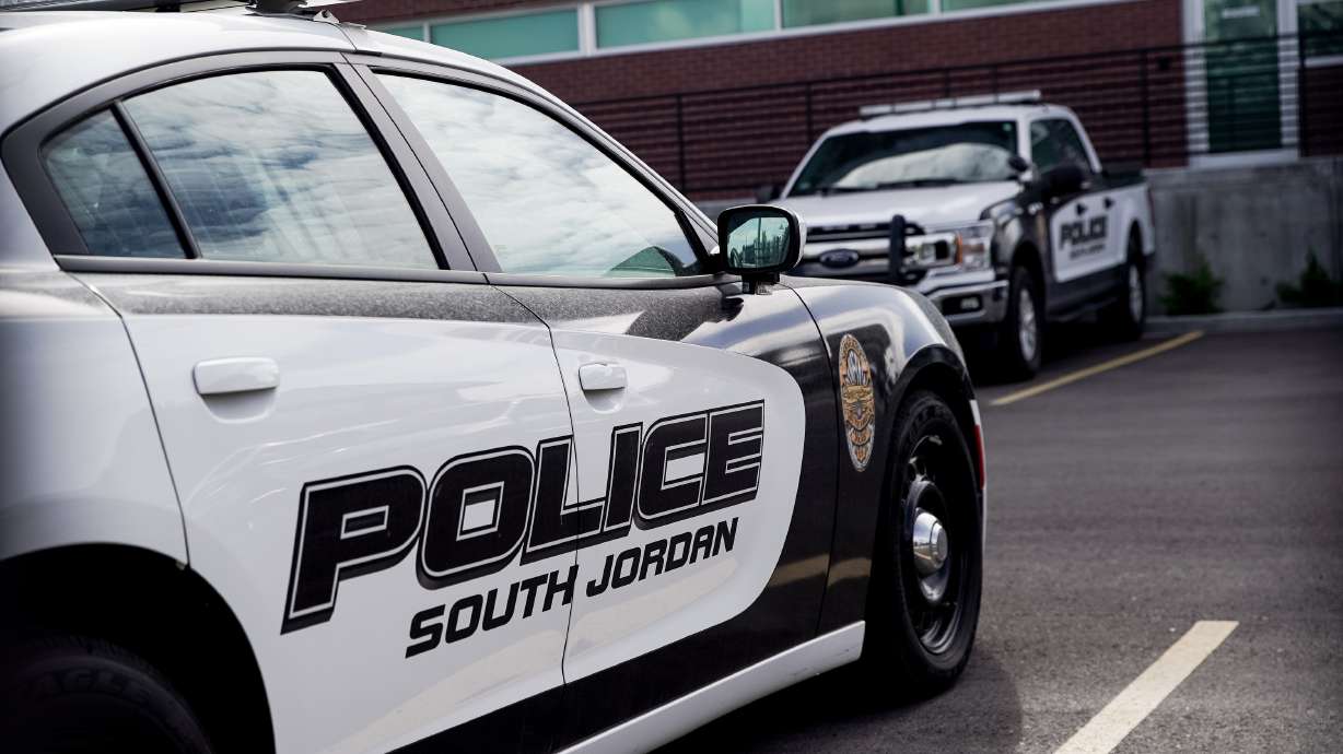 Police say a man who caused a crash in South Jordan on Thursday tried to flee the scene of the accident by carjacking another vehicle.