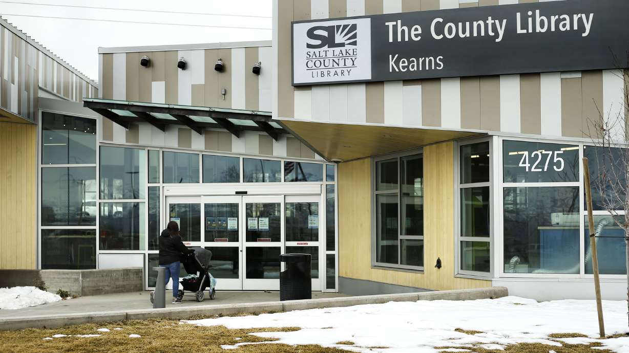 The Salt Lake County Library's Kearns branch is pictured on Friday, Feb. 26, 2021. For the first time in 10 years, Salt Lake County on Friday approved a property tax increase for the County Library system.