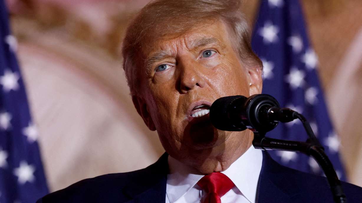 Federal prosecutors and attorneys for Donald Trump, here in November, are meeting today for a closed-door hearing on request to hold ex-president in contempt over classified documents.