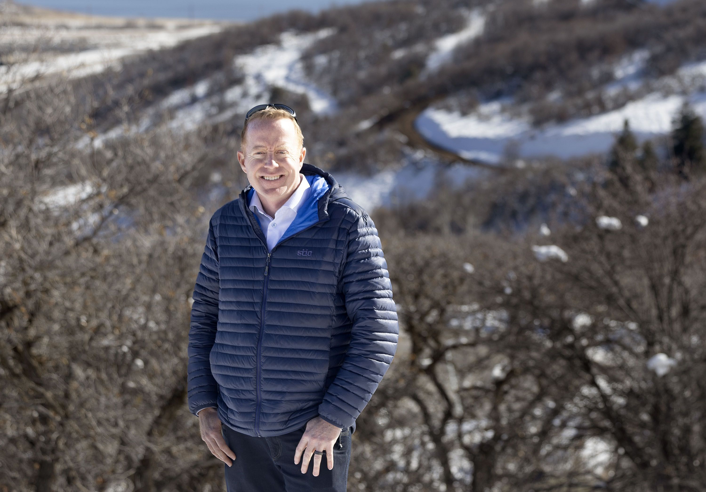 Chad Magleby, CEO of Magleby Development, stands in the area where Velvære, a wellness community adjacent to Park City’s Deer Valley Resort, will be built, Nov. 16.