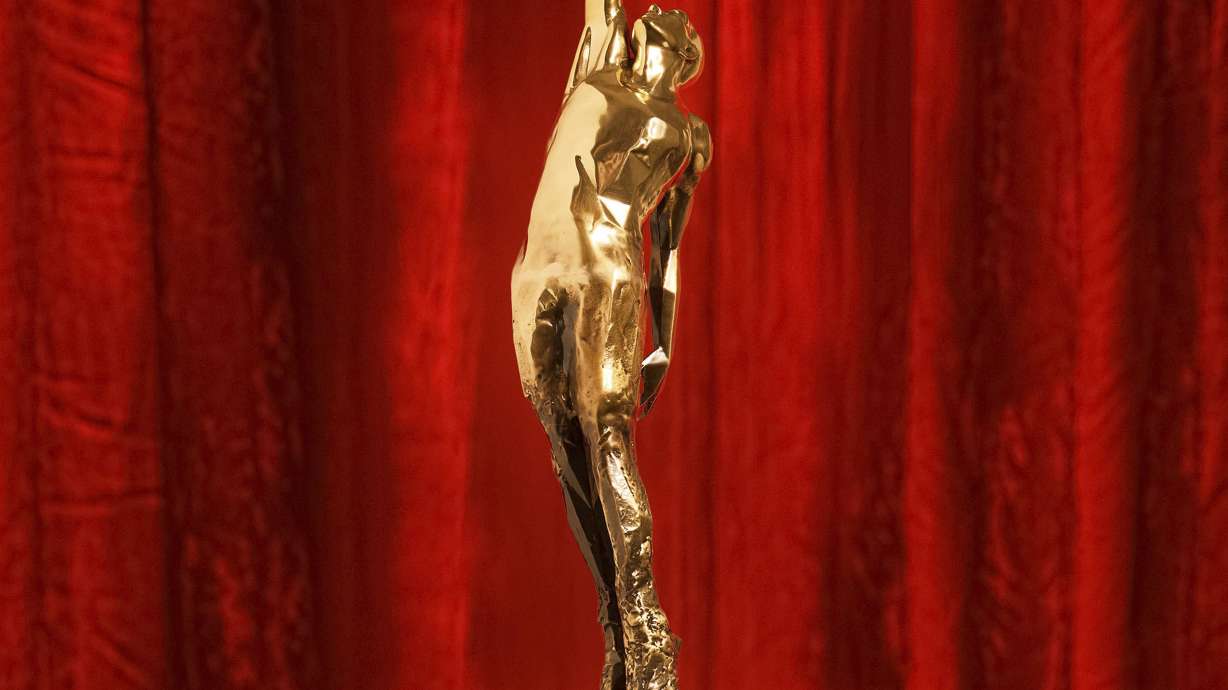 In this photo provided by Andrew Kenney/NBA, The Michael Jordan Trophy is displayed in Los Angeles, Dec. 7, 2022. The NBA unveiled the new trophy on Tuesday, Dec. 13, 2022, which will be given to the basketball league's Most Valuable Player starting with this season.