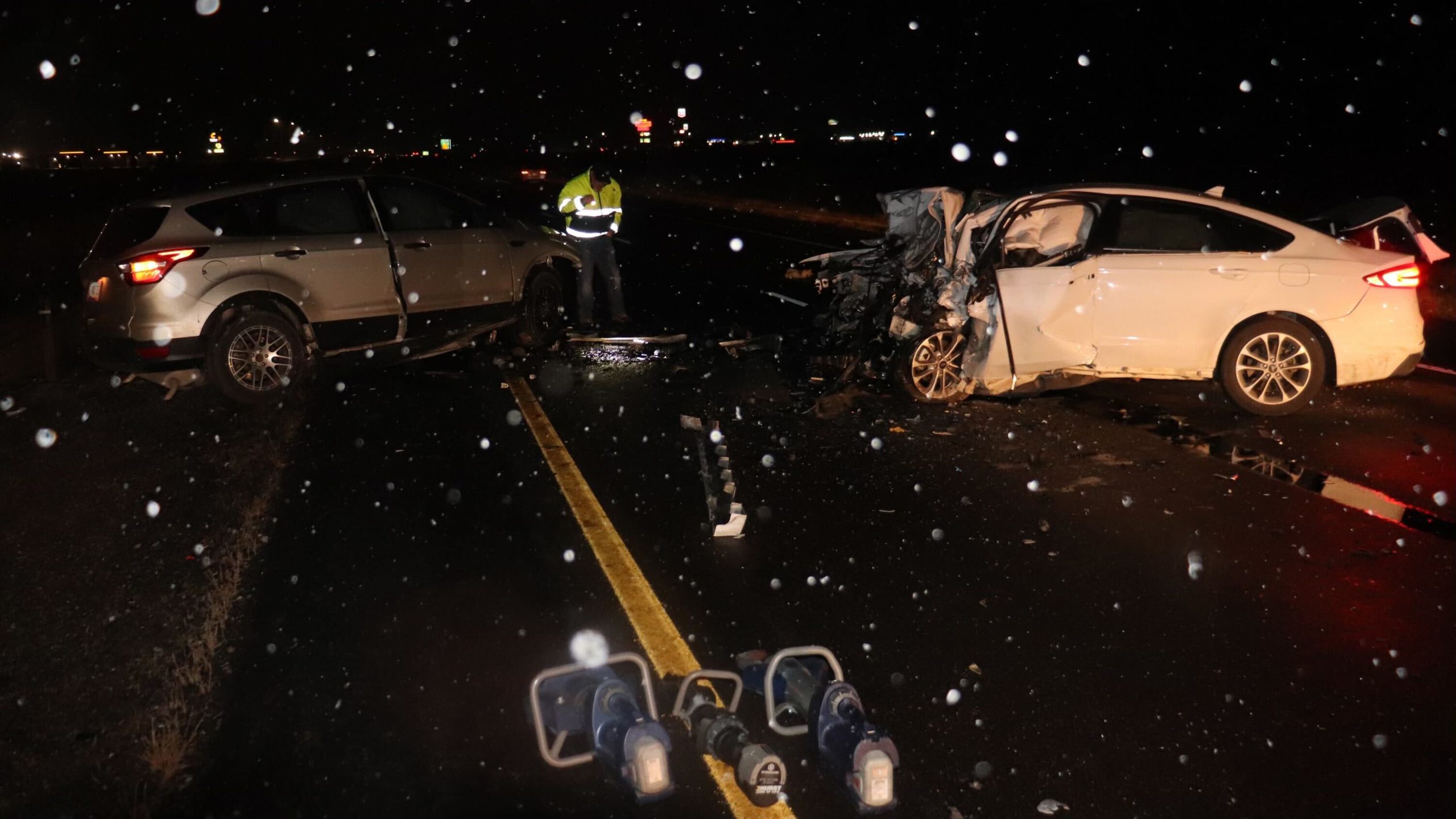 Two people were killed in a head-on collision on I-15 Sunday, which state troopers say was caused by a wrong-way driver who may have been impaired.