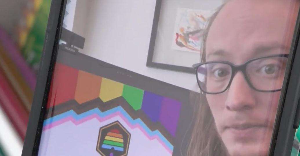 Riley Adamson produced a video for interested patrons to vote on his designs combining the new Utah flag design with the Progress Pride flag design.