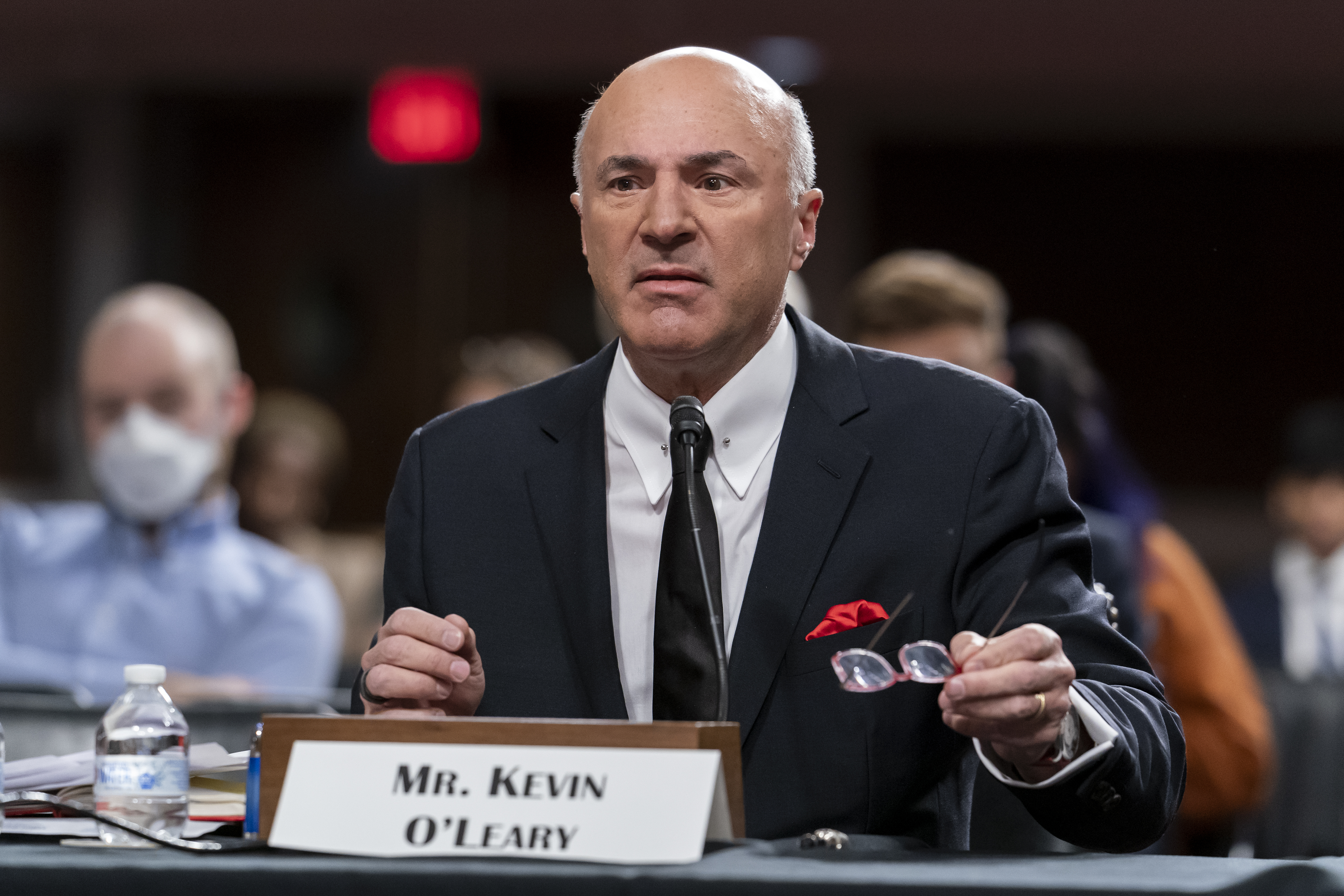 Investor and star of "Shark Tank" Kevin O'Leary, testifies before the Senate Banking Committee about cryptocurrency and the collapse of FTX at the Capitol in Washington, Dec. 14, 2022.