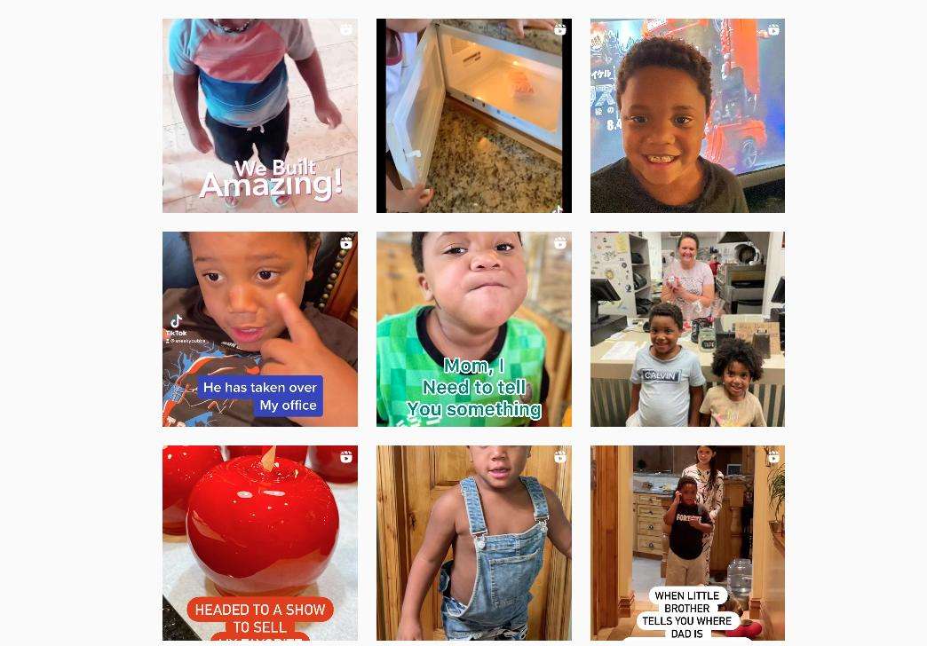 Images of Bubba Garza participating in the various aspects of his candy business, as seen on the boy's Instagram page @sneakybubba.