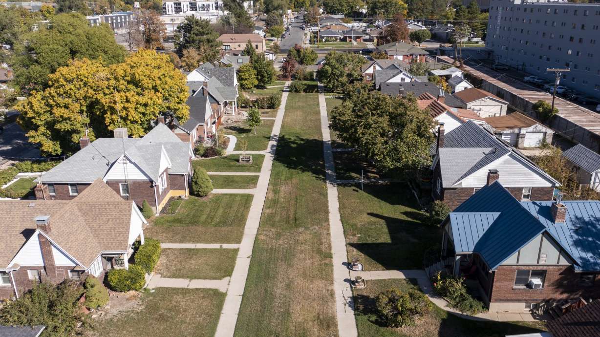 Homes in Salt Lake City pictured on Oct. 14. Utah legislators say they will address changes to Utah property taxes in 2023, though many adjustments might be small.