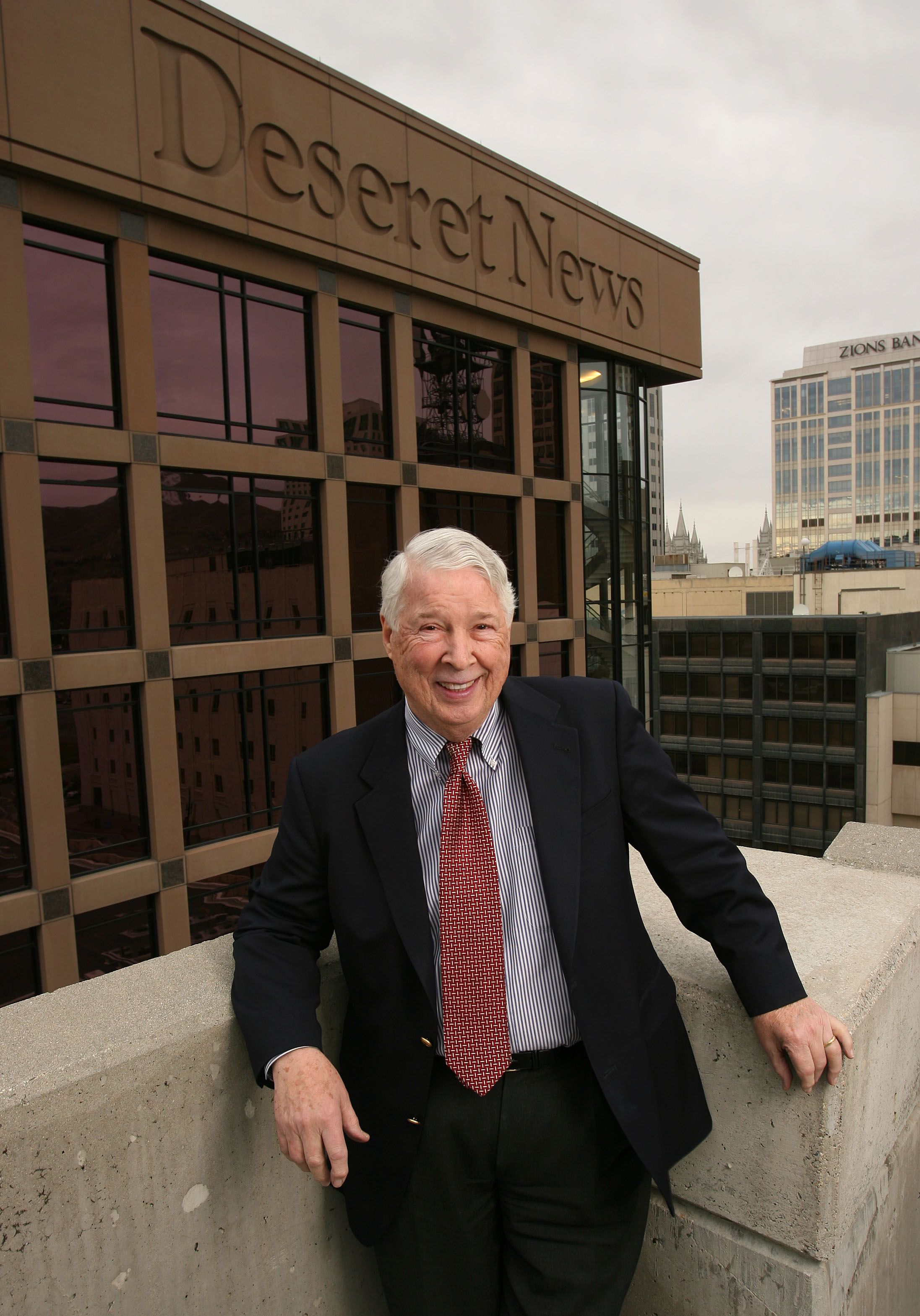 Deseret Morning News Editor John Hughes is pictured on Dec. 15, 2006.