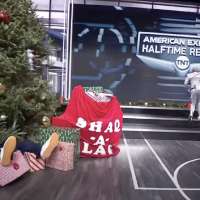 Have You Seen This? Full-body check sends Shaq into Christmas tree