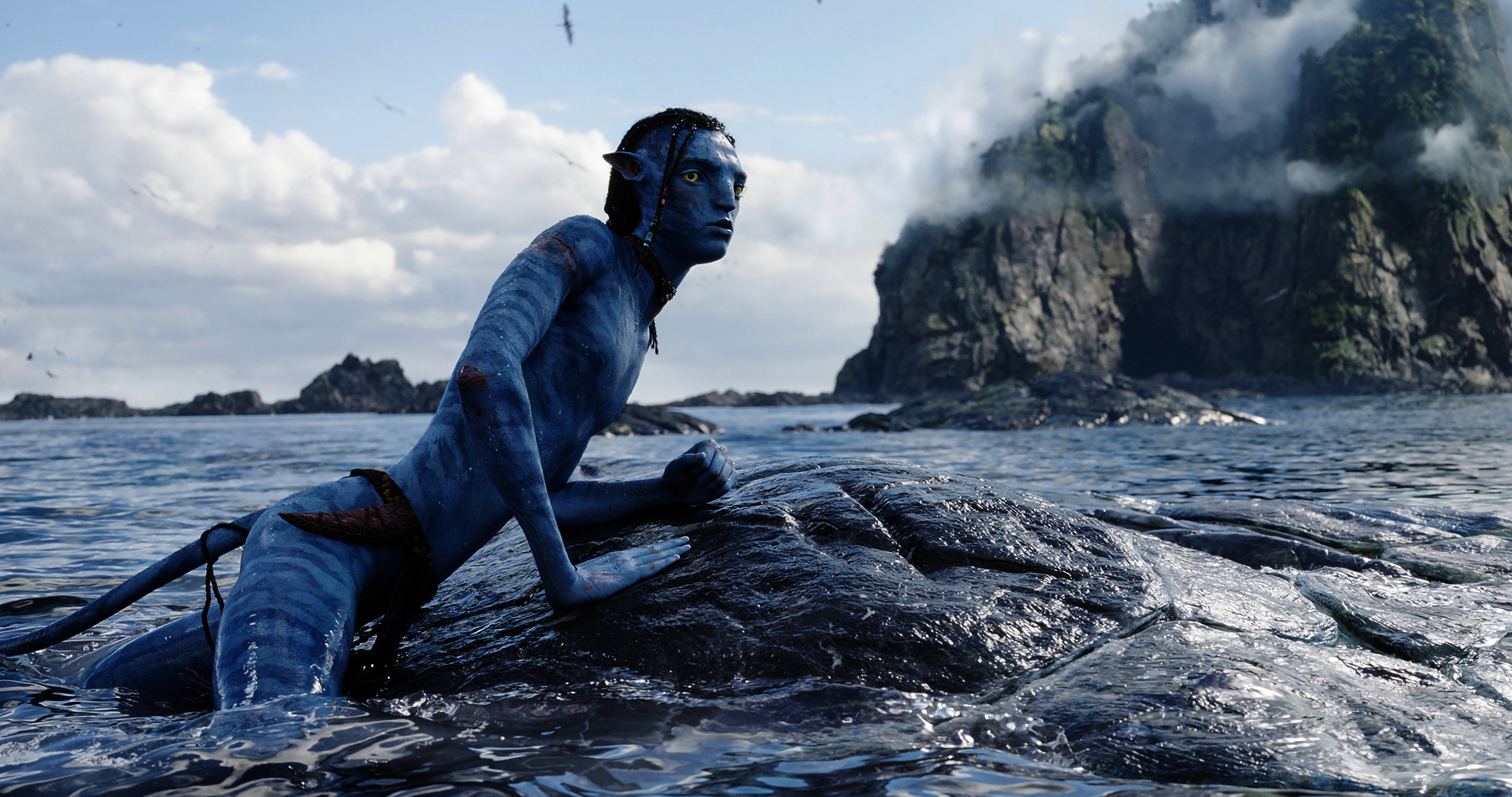 Britain Dalton, as Lo'ak, in a scene from "Avatar: The Way of Water." Disney is planning to add an Avatar experience to Disneyland in California.