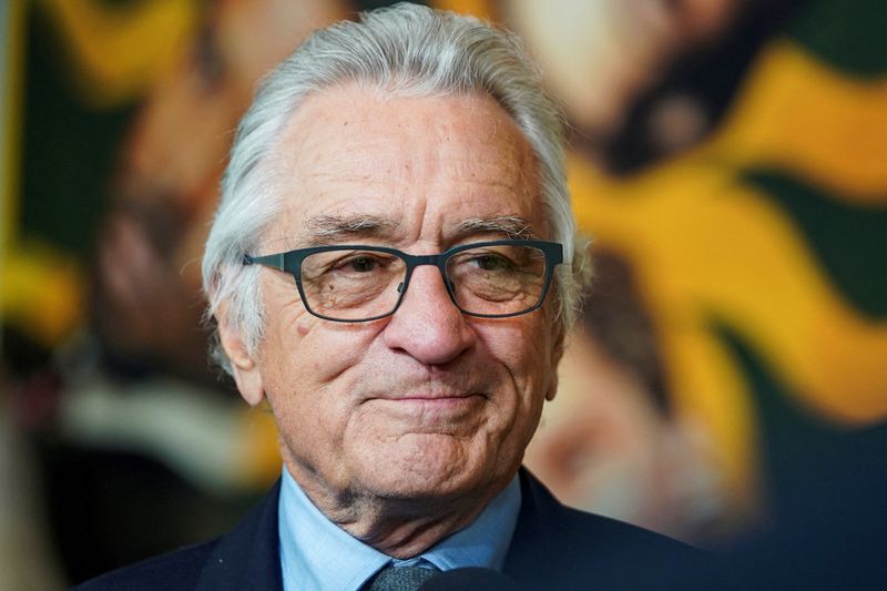 Actor Robert De Niro attends the "Amsterdam" world premiere in New York on Sept. 18. New York City police arrested a woman accused of stealing presents from beneath De Niro's Christmas tree Monday.
