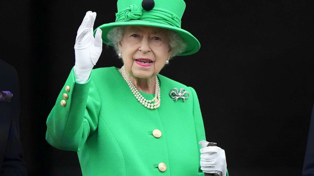 Britain's Queen Elizabeth II waves to the crowd during the Platinum Jubilee Pageant at the Buckingham Palace, in London, June 5. Queen Elizabeth II's death in Sept. 2022 was arguably the most high-profile death this year.