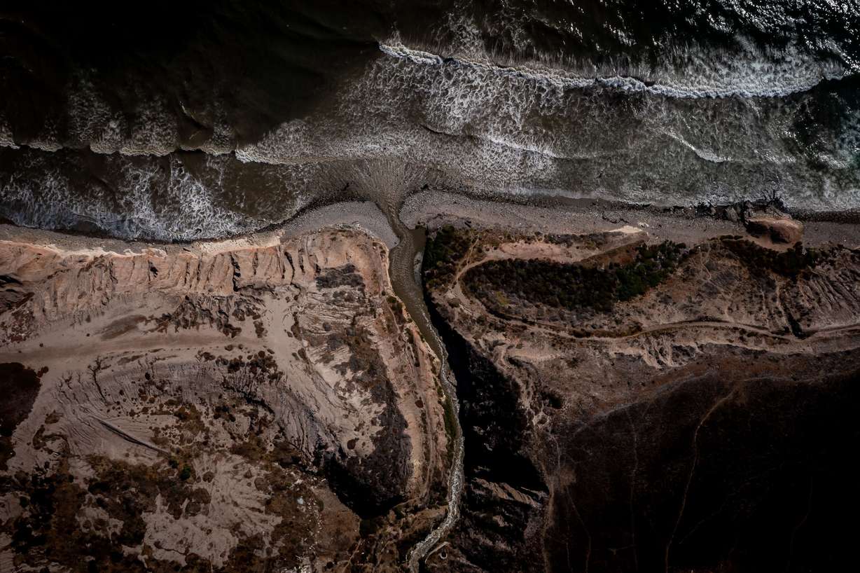 Untreated sewage flows into the Pacific Ocean in Tijuana, Baja California, Mexico, on June 25.