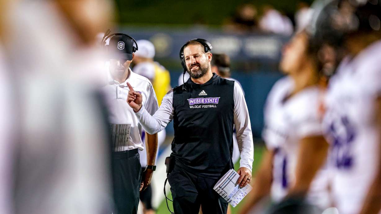 Weber State head coach Mickey Mental.