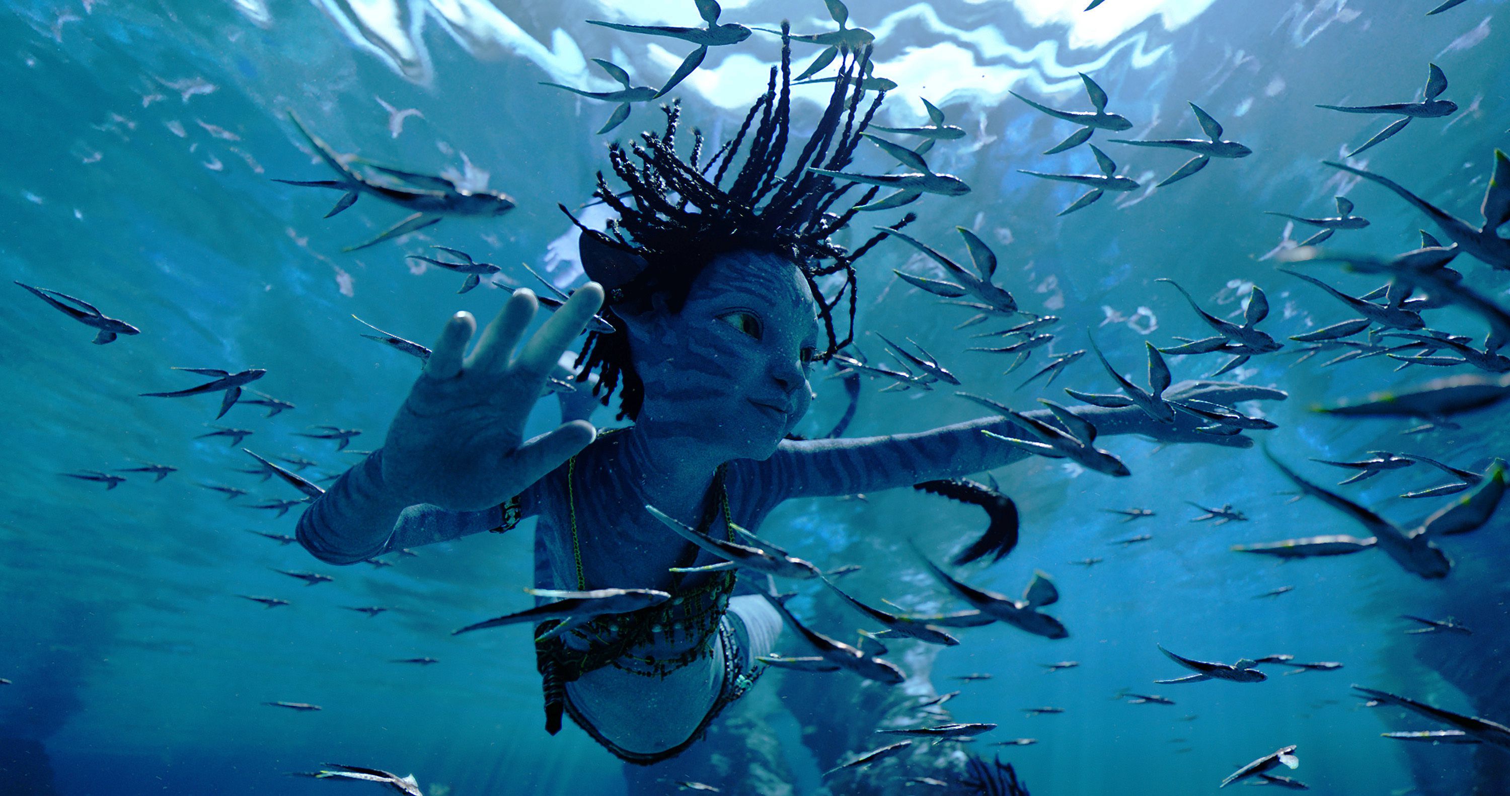 Trinity Bliss, as Tuk, is seen in a scene from “Avatar: The Way of Water.” The Walt Disney Company has had good reason to expect big things, and big returns, on the long-awaited sequel to 2009's "Avatar." Problem is, the U.S. returns fell short of analysts' predictions for the film.