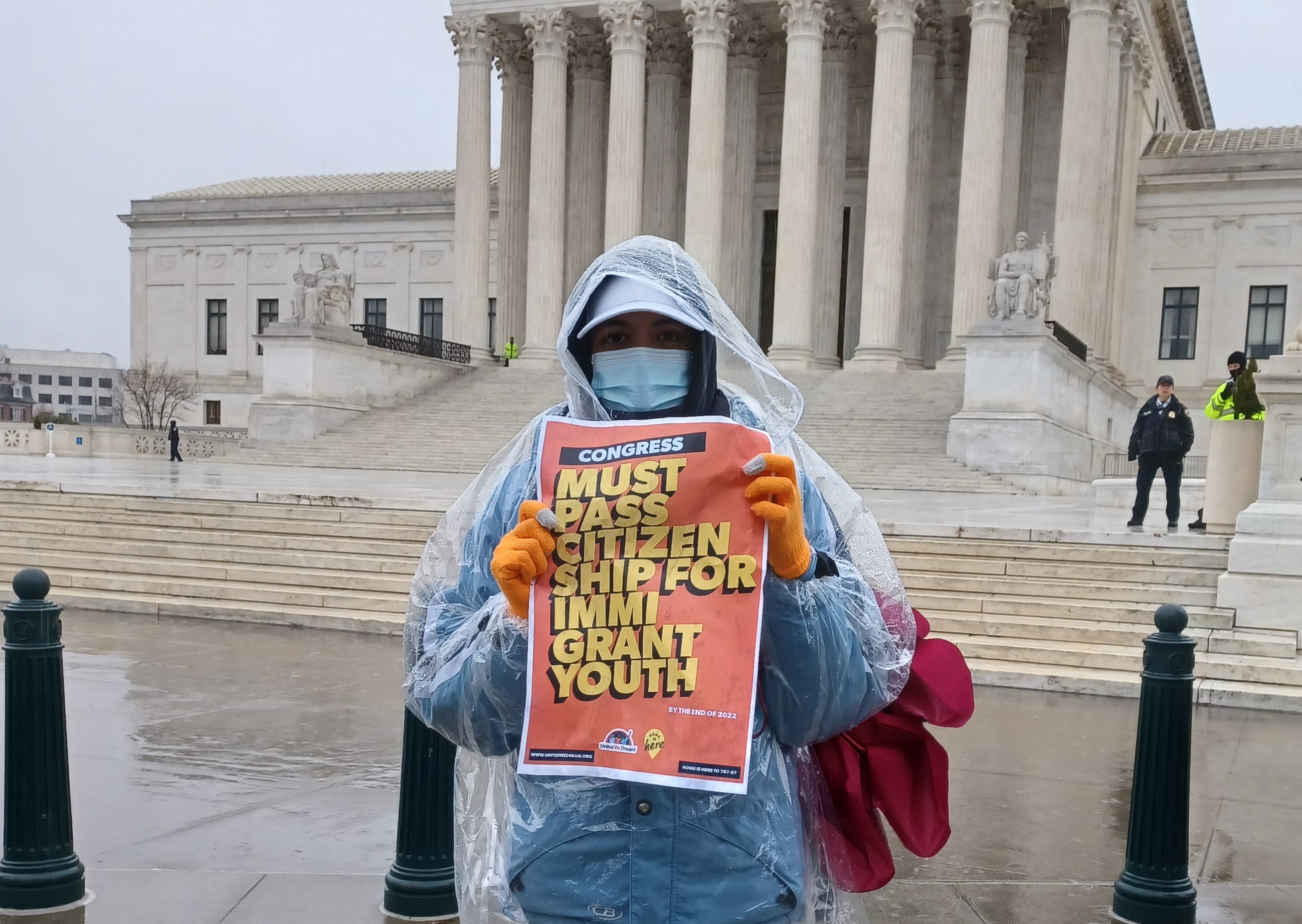 Venecia Salazar poses for a photo in Washington. She and other Dreamers have been fighting for a pathway to citizenship for years,