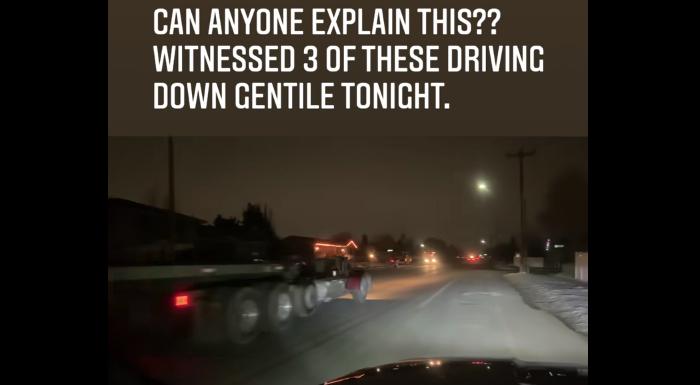 Matt Seal witnessed three of these driving down the road earlier this month.