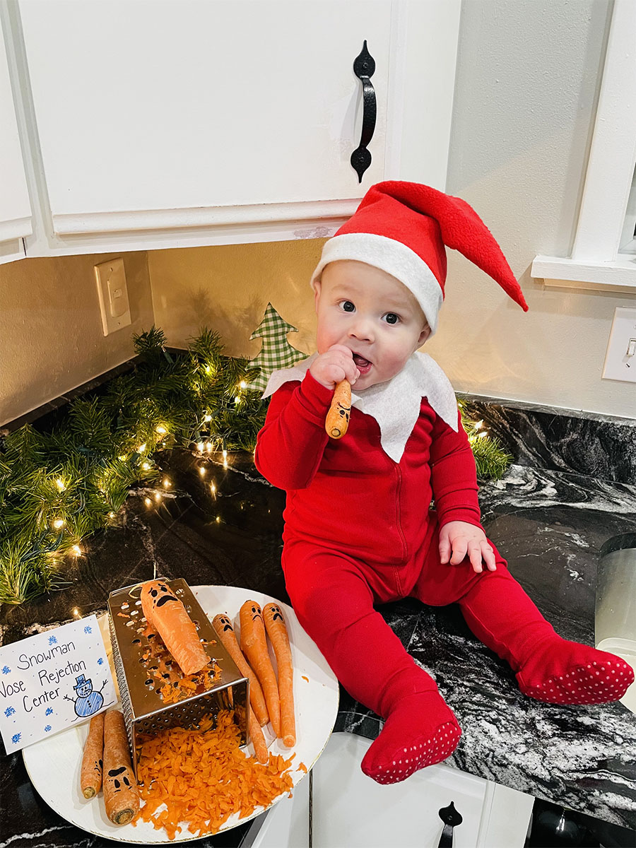 I’d join you in your Christmas celebrations but I can’t because I’ve got snowman nose rejection duty.