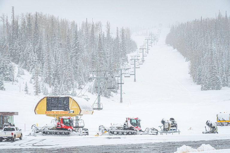 The Navajo Express Chair Lift at Brian Head Resort is shown on Nov. 3. A child was transported via helicopter after falling from a chairlift Wednesday afternoon.