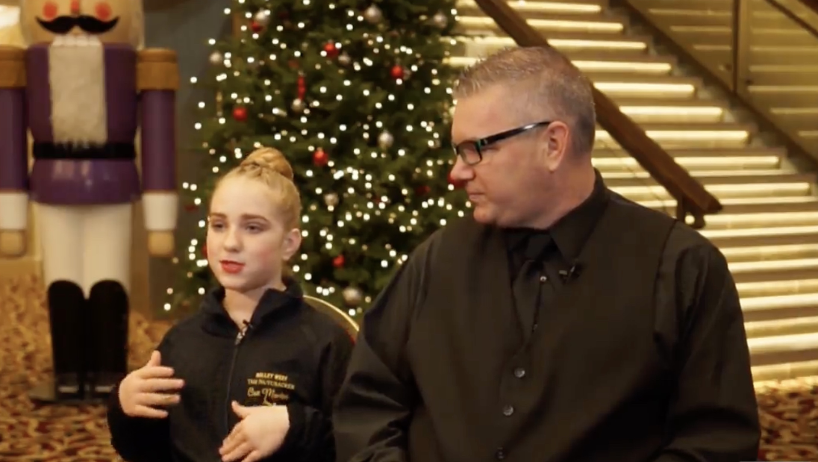 Tony Thackeray and his daughter Aria explain to KSL-TV's Carole Mikita the thrill of performing together in this year's production of "The Nutcracker."