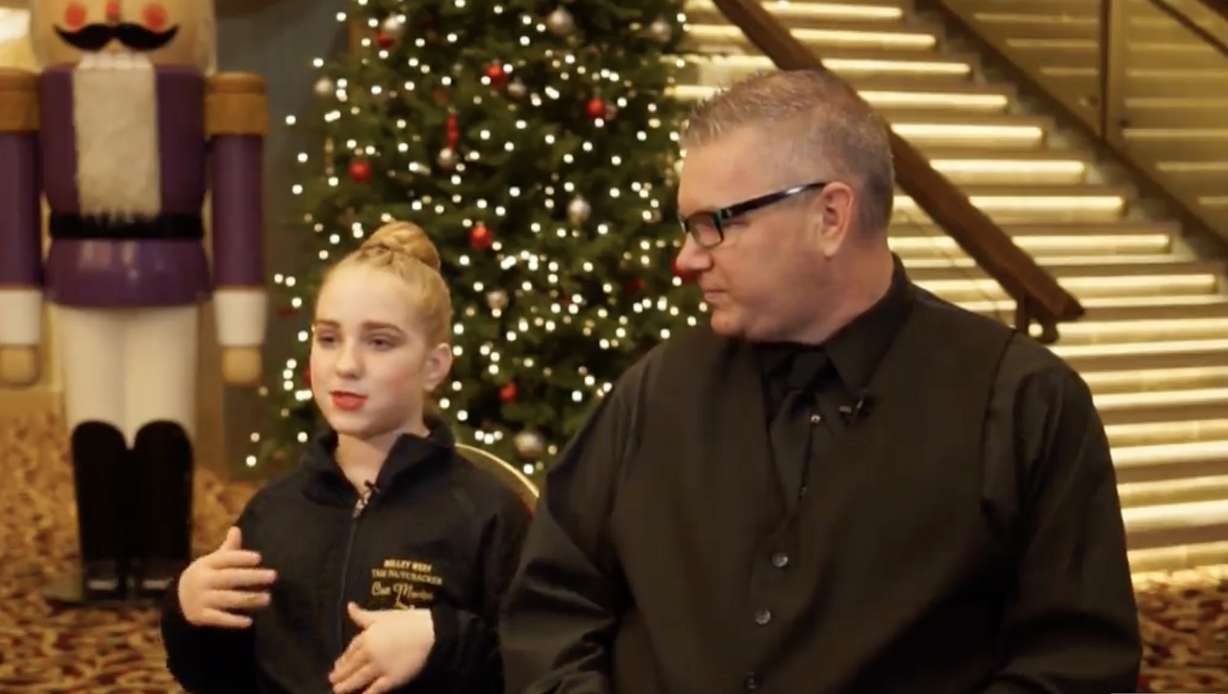 Tony Thackeray and his daughter Aria explain to KSL-TV's Carole Mikita the thrill of performing together in this year's production of "The Nutcracker."