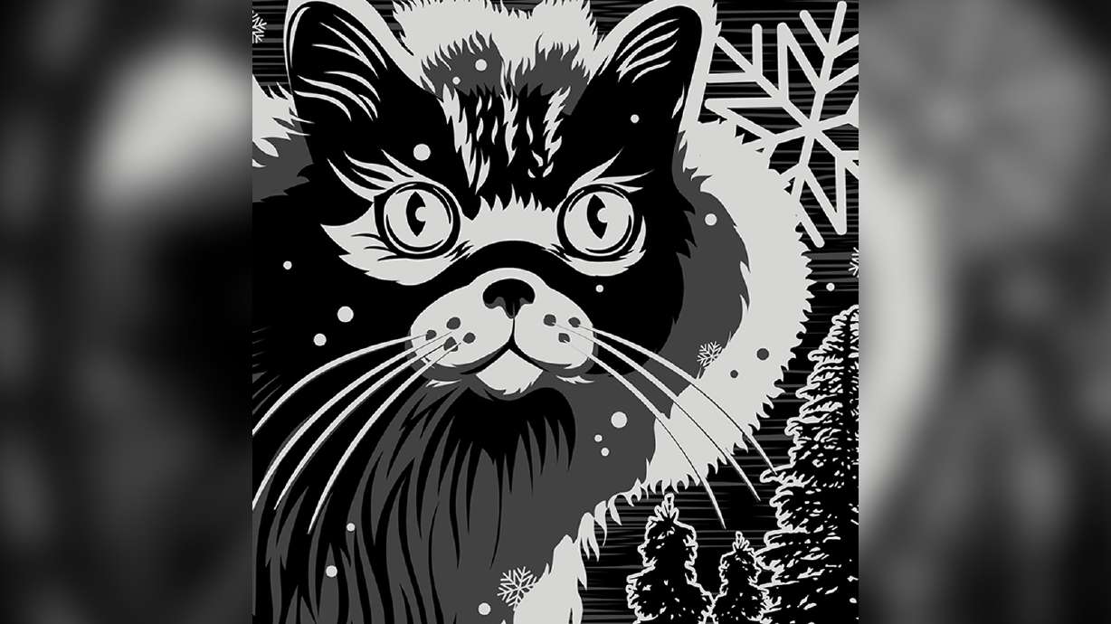 A rendering of Jolakotturinn, the Christmas Cat of Iceland, an Icelandic mythological character. The first written accounts of the Yule Cat date from the 19th century.