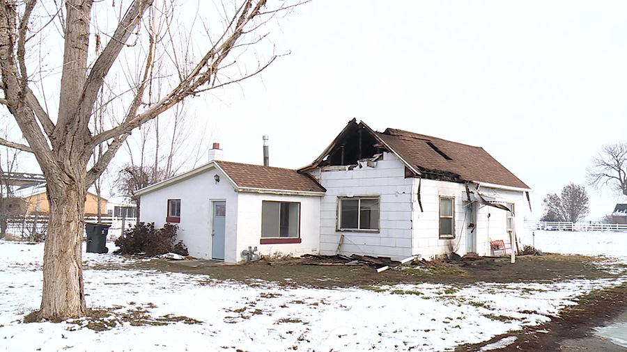A couple living in West Weber is trying to find a new place to live after a fire damaged their house on Christmas Eve morning.