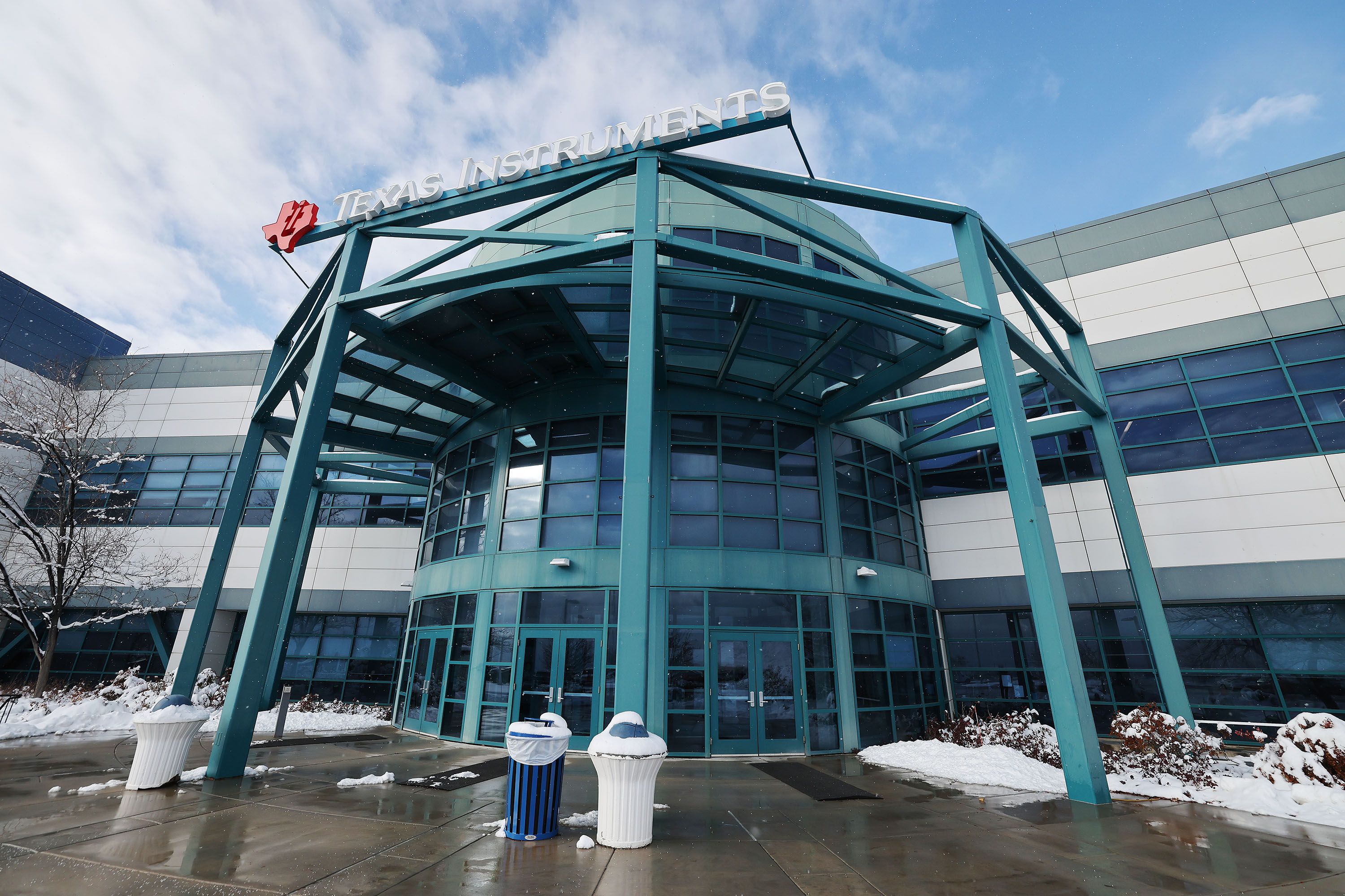 Texas Instruments’ newly renovated microchip fabrication plant in Lehi on Dec. 14.