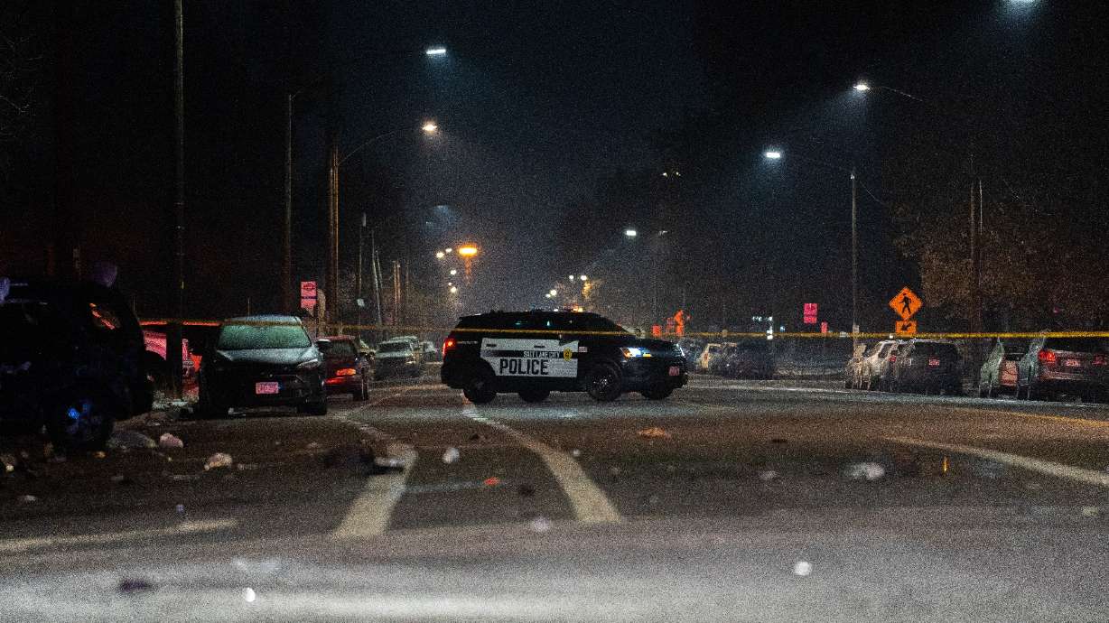 Three people were critically injured in a crash at 600 N. 900 West in Salt Lake City on Monday.