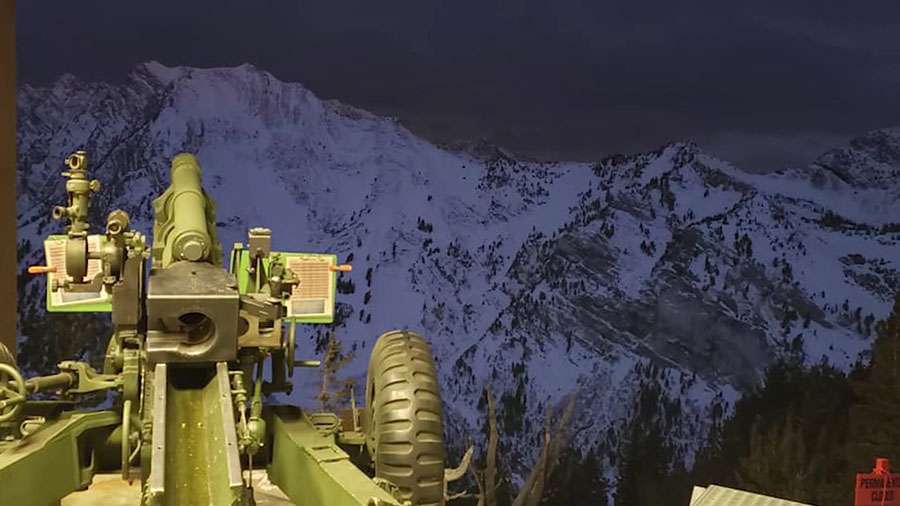 Avalanche crews preparing a howitzer to help with opening Little Cottonwood to travel.