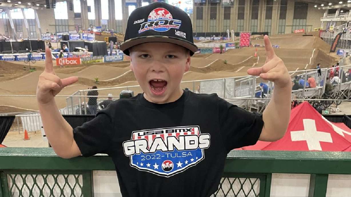 Lincoln Schuman at the track at Grand Nationals in Tulsa, Okla., in November, where he took first place in his age group.