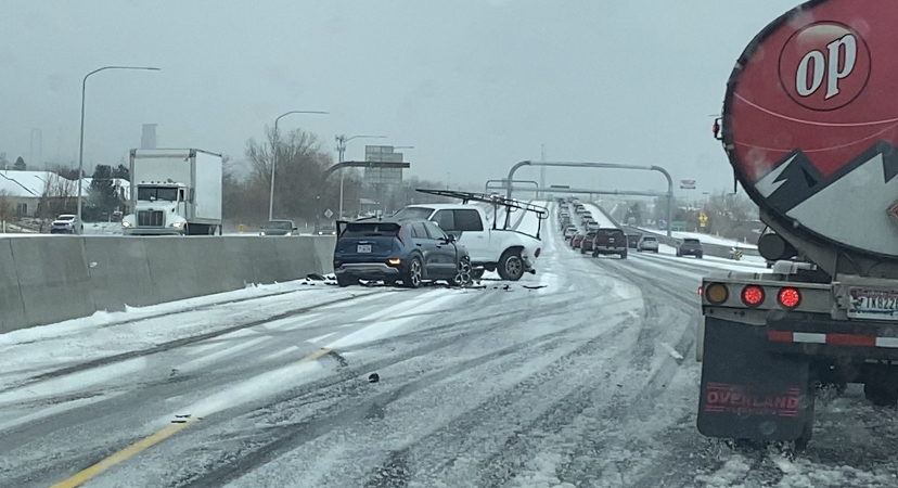 Three separate crashes blocked several lanes of U.S. 89 near Farmington on Wednesday, Dec. 28, 2022.